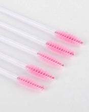 Load image into Gallery viewer, White/Pink Spoolie Brushes 50pcs

