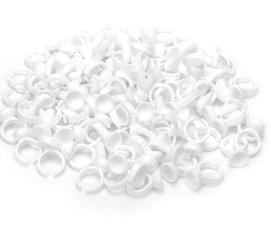 White Glue Rings 100pcs